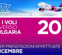 20% SCONTO SUI VOLI DA E PER LA BULGARIA CON WIZZ AIR