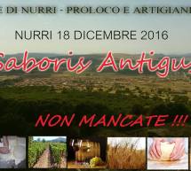 SABORIS ANTIGUS – NURRI – DOMENICA 18 DICEMBRE 2016