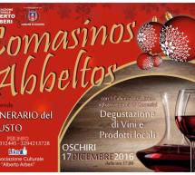 COMASINOS ABBELTOS – OSCHIRI – SABATO 17 DICEMBRE 2016