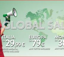 GLOBAL SALE ALITALIA: ITALIA DA 29,99 €, EUROPA DA 79 €, MONDO DA 389 €