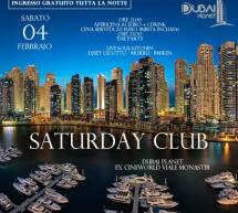 SATURDAY CLUB – DUBAI PLANET – CAGLIARI – SABATO 4 FEBBRAIO 2017