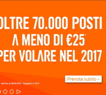 OLTRE 70.000 POSTI A MENO DI 25 € CON EASYJET