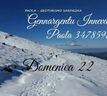 ESCURSIONE SUL GENNARGENTU INNEVATO – DOMENICA 22 GENNAIO 2017