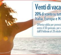 SCONTO 20% SU TUTTI I VOLI CON MERIDIANA