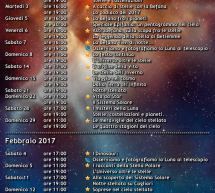 CALENDARIO DELLE ATTIVITA’ DEL PLANETARIO DI CAGLIARI – GENNAIO/ FEBBRAIO 2017