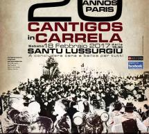 CANTIGOS IN CARRELA – SANTU LUSSURGIU – SABATO 18 FEBBRAIO 2017