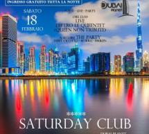 SATURDAY CLUB – DUBAI PLANET – CAGLIARI – SABATO 18 FEBBRAIO 2017