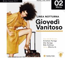 GIOVEDI VANITOSO -LINEA NOTTURNA – CAGLIARI – GIOVEDI 2 MARZO 2017