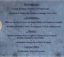 MENU DI SAN VALENTINO – LA CONTRA – CAGLIARI – MARTEDI 14 FEBBRAIO 2017