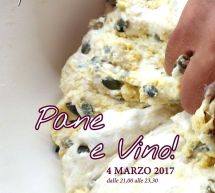 PANE E VINO! – SABORES – CAGLIARI – SABATO 4 MARZO 2017