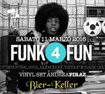 FUNK4FUN – BIER KELLER – CAGLIARI – SABATO 11 MARZO 2017