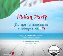 ITALIAN PARTY – BEER BEACH – QUARTU SANT’ELENA – DOMENICA  9 APRILE 2017