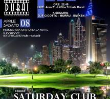 SATURDAY CLUB – DUBAI PLANET – CAGLIARI – SABATO 8 APRILE 2017