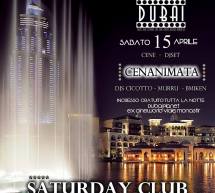 SATURDAY CLUB – DUBAI PLANET- CAGLIARI – SABATO 15 APRILE 2017