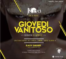 GIOVEDI VANITOSO – JKO EVO’ – CAGLIARI – GIOVEDI 6 APRILE 2017