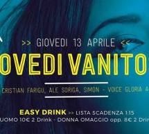 GIOVEDI VANITOSO – JKO EVO’ – CAGLIARI – GIOVEDI 13 APRILE 2017