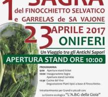 1° SAGRA DEL FINOCCHIETTO SELVATICO E GARRELAS DE SA VAJONE – ONIFERI- DOMENICA 23 APRILE 2017