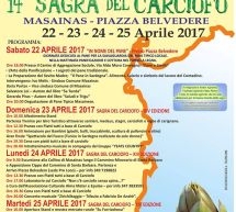 14° SAGRA DEL CARCIOFO – MASAINAS – 22-23-24-25 APRILE 2017