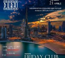 FRIDAY CLUB – DUBAI PLANET- CAGLIARI – VENERDI 21 APRILE 2017