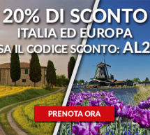 20% SCONTO SU ITALIA ED EUROPA CON ALITALIA