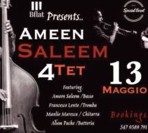 AMEEN SALEEM QUARTET – BFLAT – CAGLIARI – SABATO 13 MAGGIO 2017