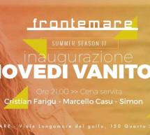 INAUGURAZIONE GIOVEDI VANITOSO – FRONTEMARE – QUARTU SANT’ELENA – GIOVEDI 1 GIUGNO 2017