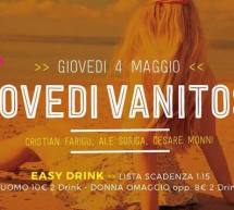 GIOVEDI VANITOSO – JKO EVO’  – CAGLIARI – GIOVEDI 4 MAGGIO 2017