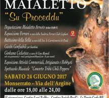 1° SAGRA DEL MAIALETTO – MONSERRATO – SABATO 24 GIUGNO 2017