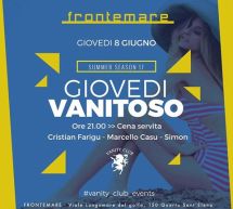 GIOVEDI VANITOSO -FRONTEMARE – QUARTU SANT’ELENA- GIOVEDI 8 GIUGNO 2017