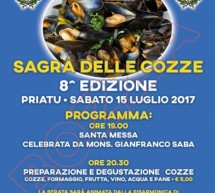 SAGRA DELLE COZZE- PRIATU – SABATO 15 LUGLIO 2017