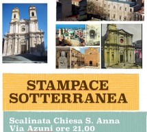 APERTURA STRAORDINARIA DELLA STAMPACE SOTTERRANEA – TOUR GRATUITO – CAGLIARI – GIOVEDI 20 LUGLIO 2017