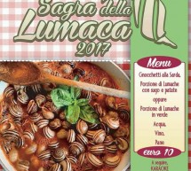 SAGRA DELLA LUMACA – OSSI – SABATO 15 LUGLIO 2017