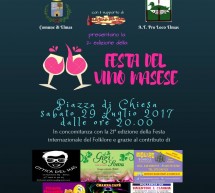 2° EDIZIONE FESTA DEL VINO MASESE – ELMAS – SABATO 29 LUGLIO 2017