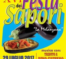 XVI FESTA DEI SAPORI – LA MELANZANA – SORSO – SABATO 29 LUGLIO 2017