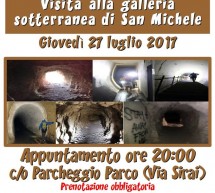 VISITA ALLA GALLERIA SOTTERRANEA DI SAN MICHELE – CAGLIARI – GIOVEDI 27 LUGLIO 2017