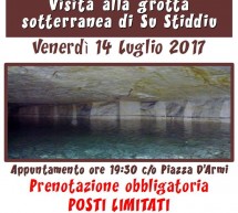 VISITA ALLA GROTTA SOTTERRANEA DE SU STIDDIU – CAGLIARI – VENERDI 14 LUGLIO 2017