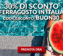 30% SCONTO CON ALITALIA PER FERRAGOSTO- SOLO 8-9 AGOSTO 2017