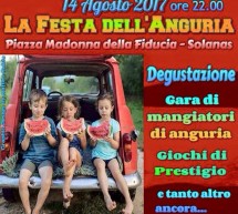 LA FESTA DELL’ANGURIA – ARBOREA- LUNEDI 14 AGOSTO 2017