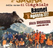 2° SAGRA DELLA CARNE DI CINGHIALE -BAUNEI – SABATO 5 AGOSTO 2017