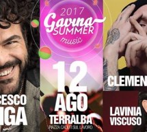 GAVINA SUMMER MUSIC 2017 – TERRALBA – SABATO 12 AGOSTO 2017