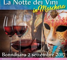 LA NOTTE DEI VINI IN MASCHERA – BONNANNARO – SABATO 2 SETTEMBRE 2017