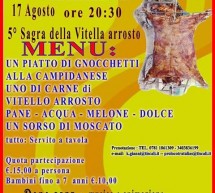 SAGRA DELLA VITELLA ARROSTO – TRATALIAS – GIOVEDI 17 AGOSTO 2017