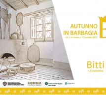 AUTUNNO IN BARBAGIA 2017 – BITTI – 1-2-3 SETTEMBRE 2017