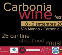 CARBONIA WINE FESTIVAL – 8-9 SETTEMBRE 2017