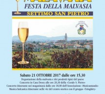 MALAVAXIA – FESTA DELLA MALVASIA- SETTIMO SAN PIETRO -21-22 OTTOBRE 2017