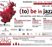 (TO) BE IN JAZZ – PALAZZO DI CITTA’ – SASSARI – 3-17 DICEMBRE 2017