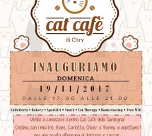 DOMENICA 19 NOVEMBRE 2017 APRE A CAGLIARI IL PRIMO CAT CAFE’