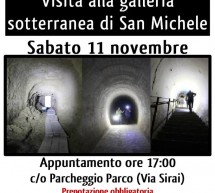 VISITA ALLA GALLERIA SOTTERRANEA DI SAN MICHELE – CAGLIARI – SABATO 11 NOVEMBRE 2017