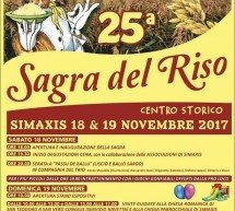 25° SAGRA DEL RISO –  SIMAXIS – 18-19 NOVEMBRE 2017