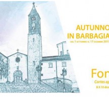 AUTUNNO IN BARBAGIA – FONNI – 8-9-10 DICEMBRE 2017